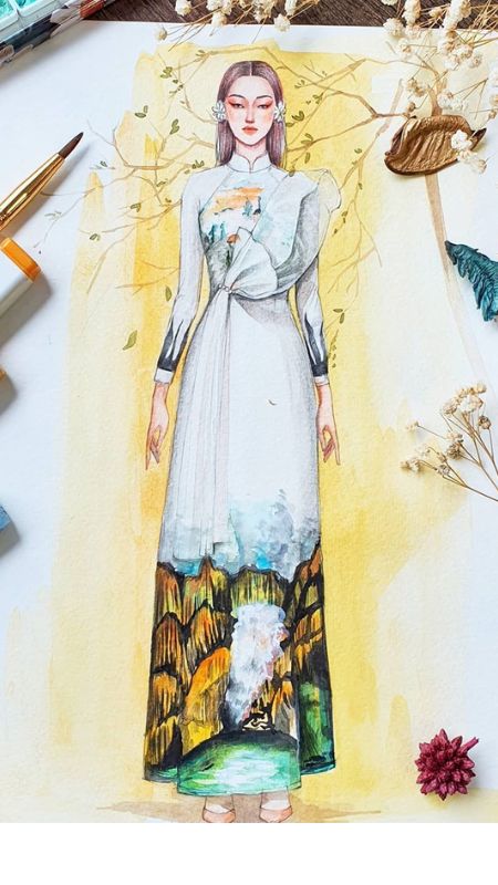 Vẽ áo dài: 50 cách vẽ áo dài đẹp nhất