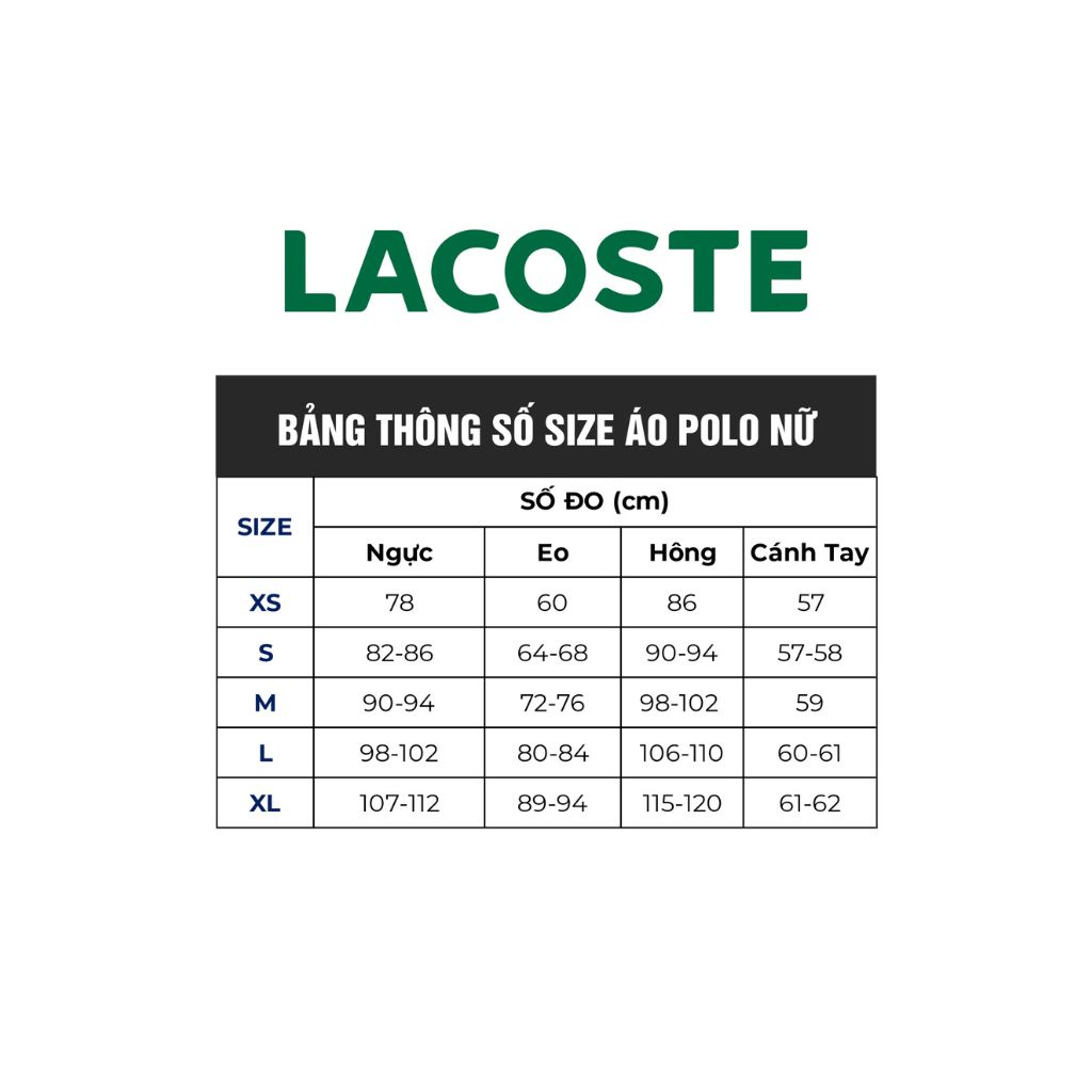 Bảng Size Áo Lacoste – Mẹo Chọn Size Áo Chuẩn Nhất