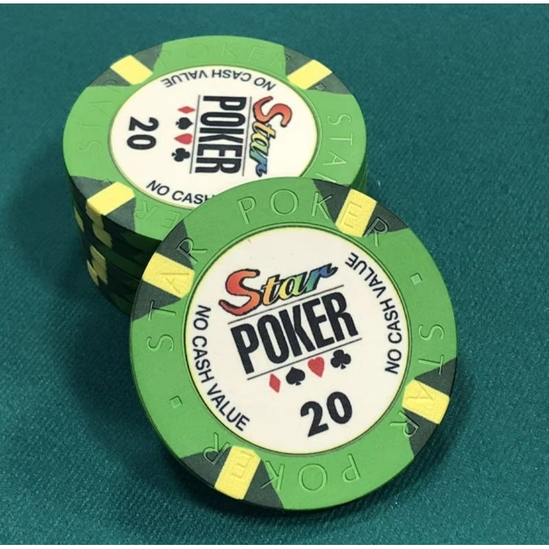 Chip poker có số (chip poker) được làm bằng gốm sứ cao cấp, đạt tiêu chuẩn Casino